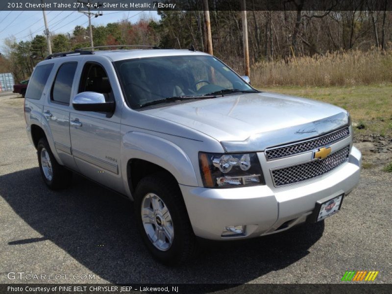 Silver Ice Metallic / Ebony 2012 Chevrolet Tahoe Z71 4x4