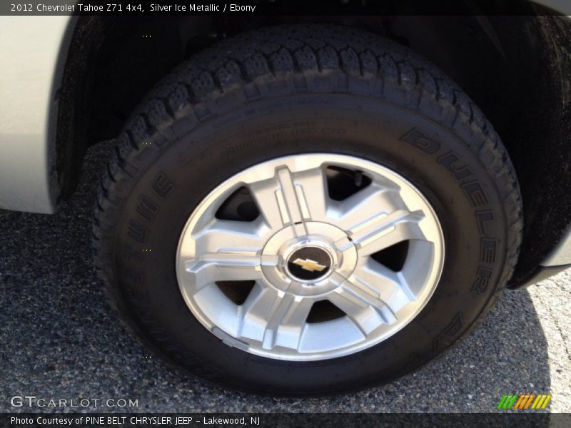 Silver Ice Metallic / Ebony 2012 Chevrolet Tahoe Z71 4x4