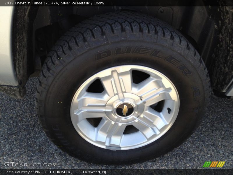 Silver Ice Metallic / Ebony 2012 Chevrolet Tahoe Z71 4x4