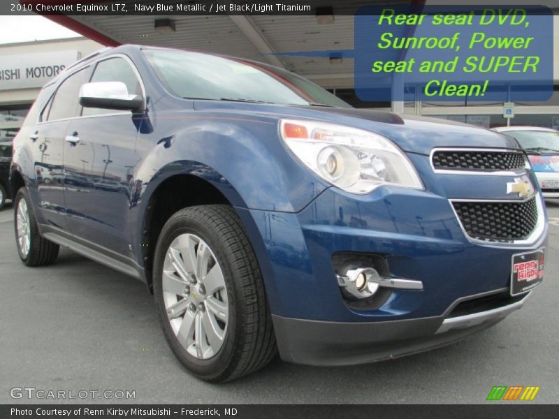Navy Blue Metallic / Jet Black/Light Titanium 2010 Chevrolet Equinox LTZ