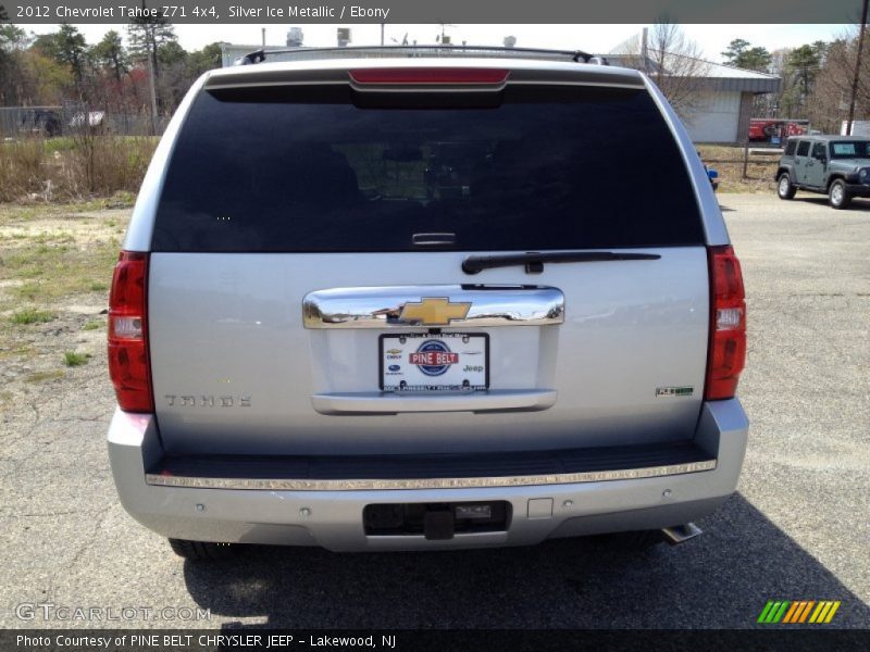 Silver Ice Metallic / Ebony 2012 Chevrolet Tahoe Z71 4x4