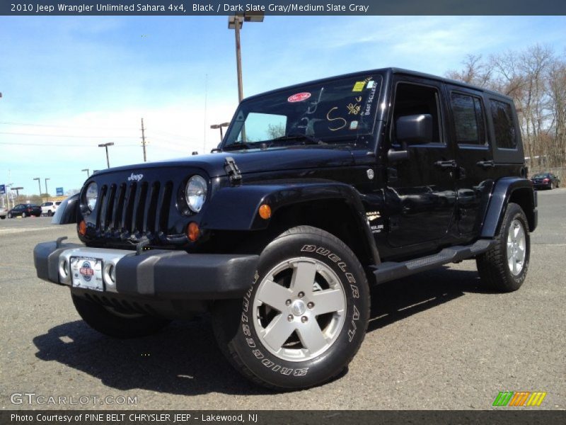 Black / Dark Slate Gray/Medium Slate Gray 2010 Jeep Wrangler Unlimited Sahara 4x4