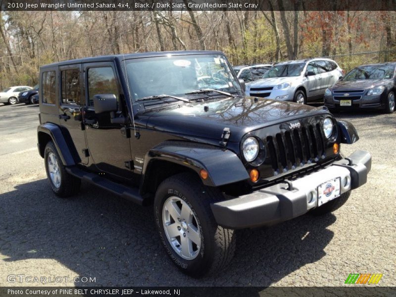 Black / Dark Slate Gray/Medium Slate Gray 2010 Jeep Wrangler Unlimited Sahara 4x4