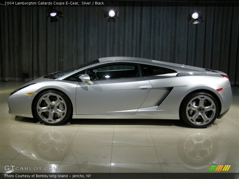 Silver / Black 2004 Lamborghini Gallardo Coupe E-Gear