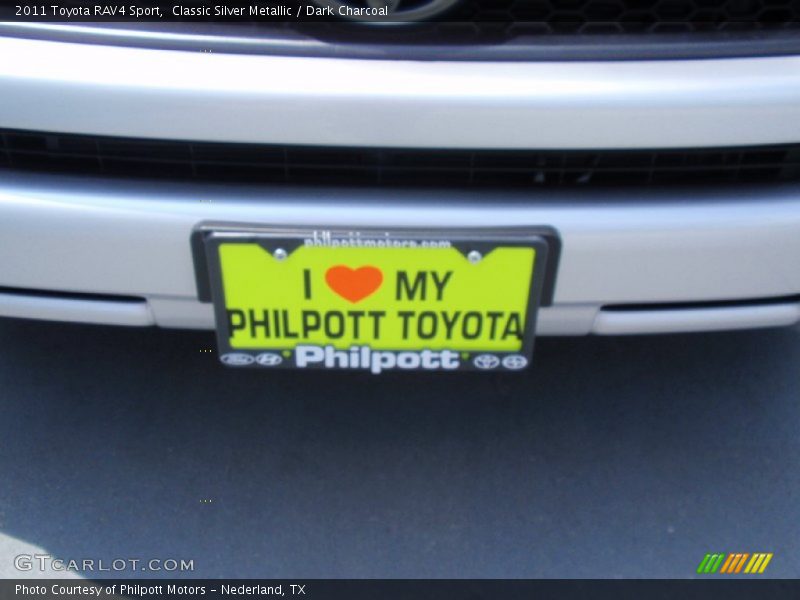 Classic Silver Metallic / Dark Charcoal 2011 Toyota RAV4 Sport