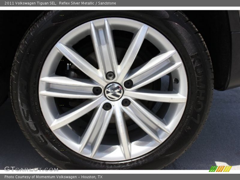 Reflex Silver Metallic / Sandstone 2011 Volkswagen Tiguan SEL