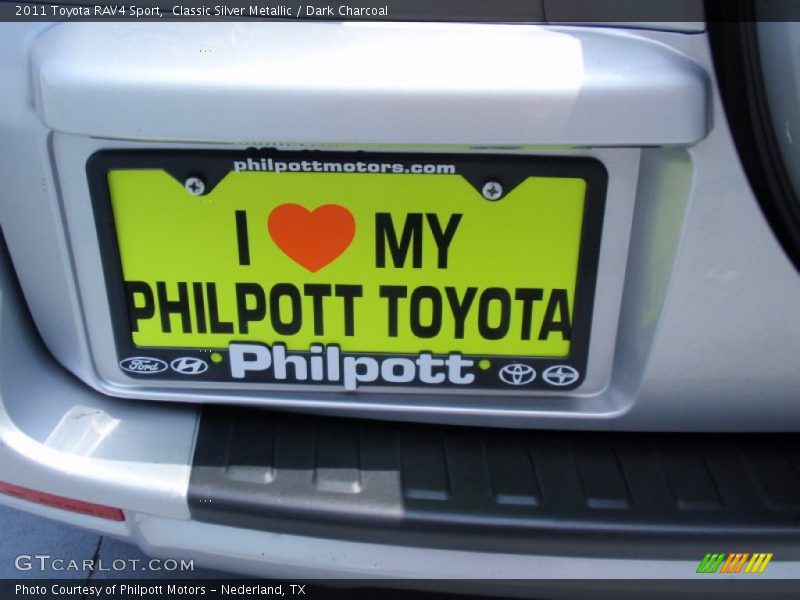 Classic Silver Metallic / Dark Charcoal 2011 Toyota RAV4 Sport
