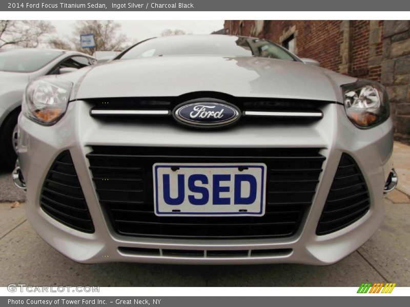 Ingot Silver / Charcoal Black 2014 Ford Focus Titanium Sedan