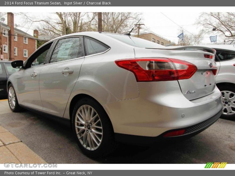 Ingot Silver / Charcoal Black 2014 Ford Focus Titanium Sedan
