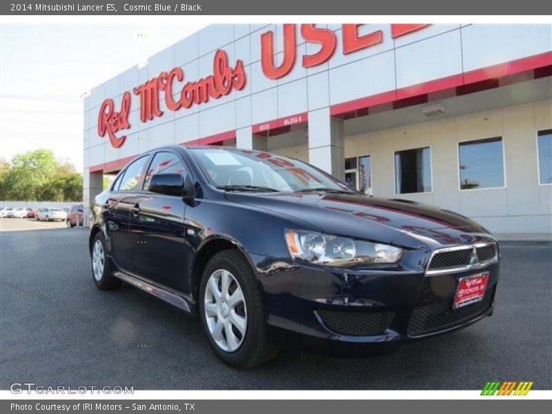 Cosmic Blue / Black 2014 Mitsubishi Lancer ES