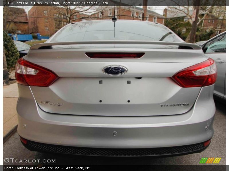 Ingot Silver / Charcoal Black 2014 Ford Focus Titanium Sedan