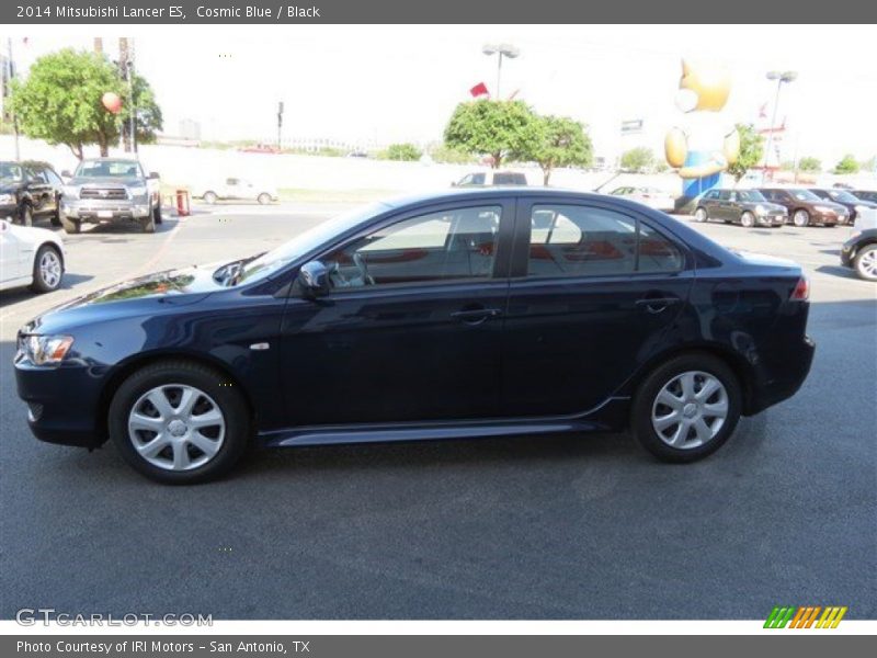 Cosmic Blue / Black 2014 Mitsubishi Lancer ES