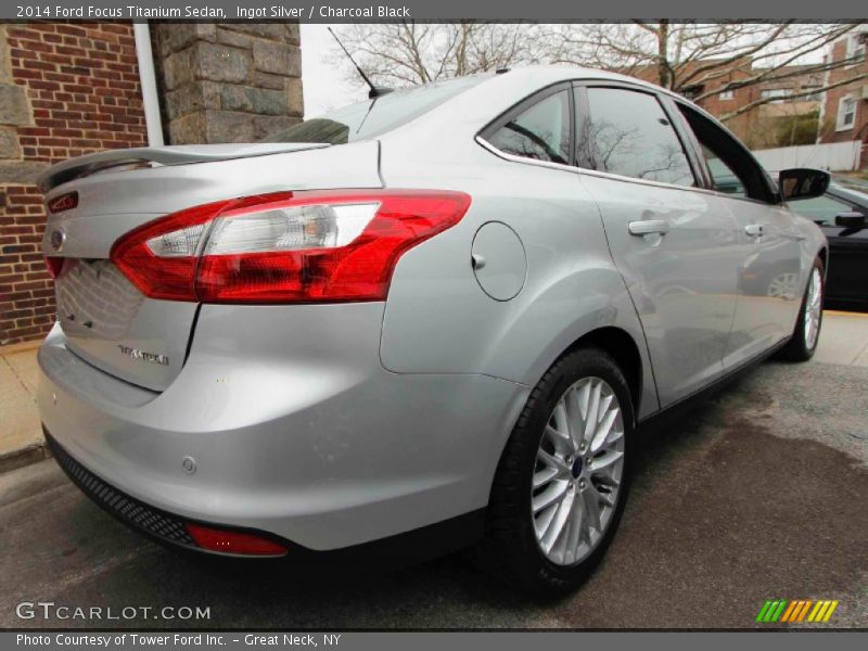 Ingot Silver / Charcoal Black 2014 Ford Focus Titanium Sedan