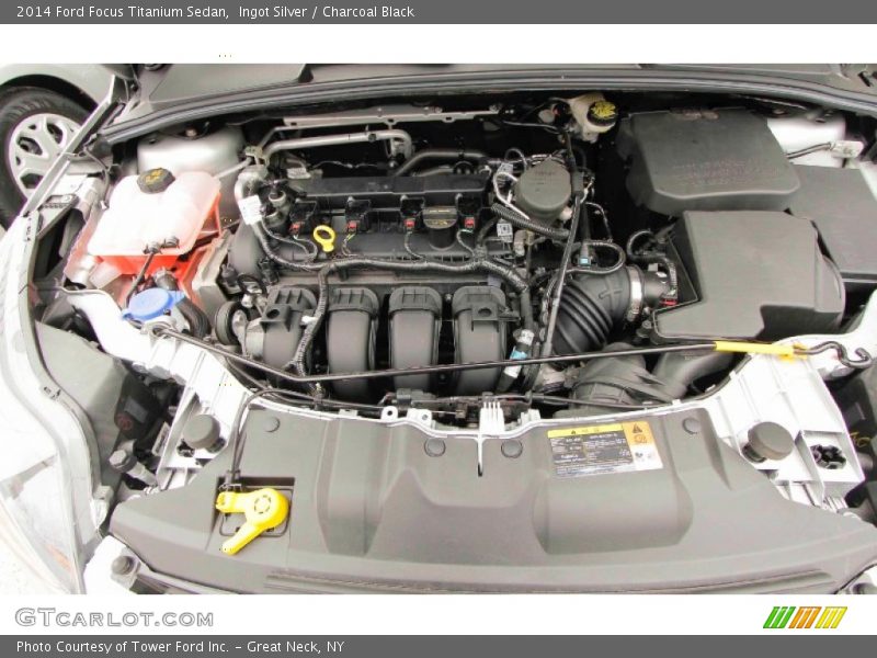 Ingot Silver / Charcoal Black 2014 Ford Focus Titanium Sedan