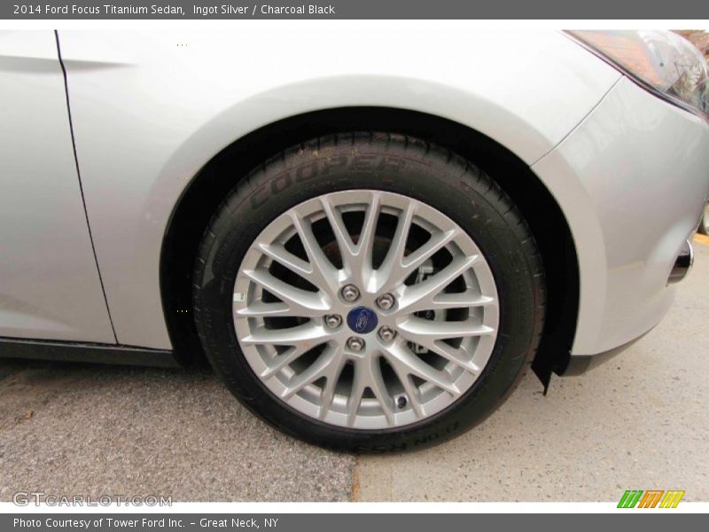 Ingot Silver / Charcoal Black 2014 Ford Focus Titanium Sedan