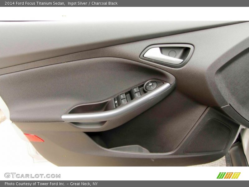 Ingot Silver / Charcoal Black 2014 Ford Focus Titanium Sedan