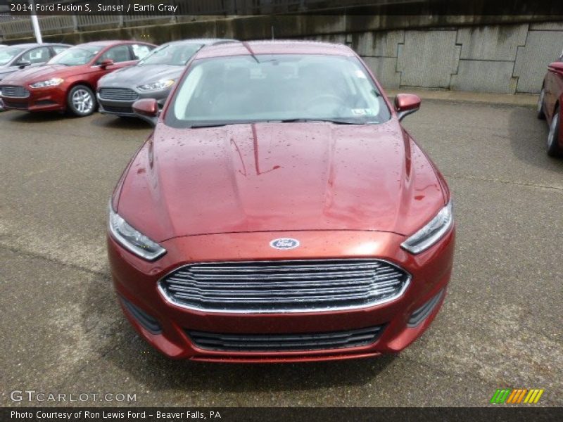 Sunset / Earth Gray 2014 Ford Fusion S