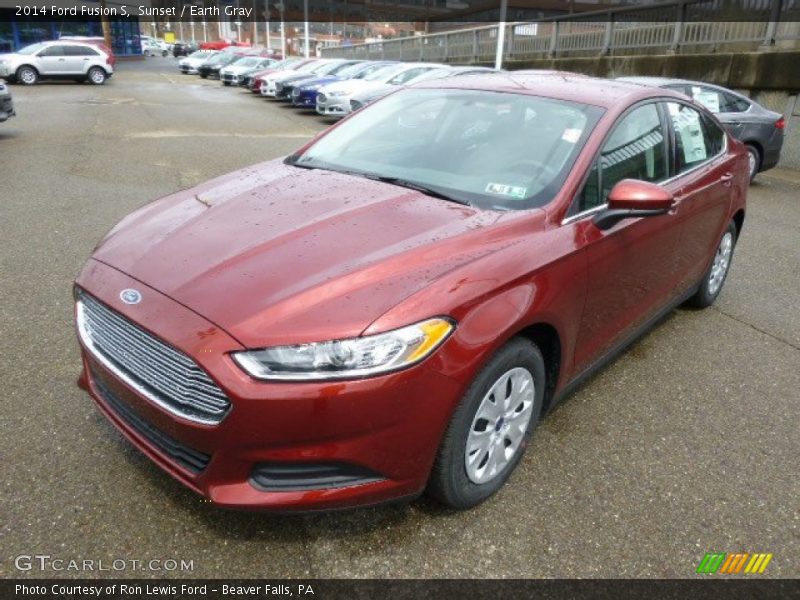 Sunset / Earth Gray 2014 Ford Fusion S