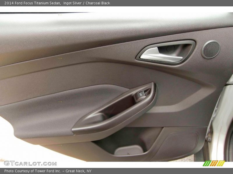 Ingot Silver / Charcoal Black 2014 Ford Focus Titanium Sedan