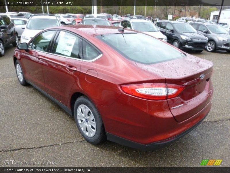 Sunset / Earth Gray 2014 Ford Fusion S