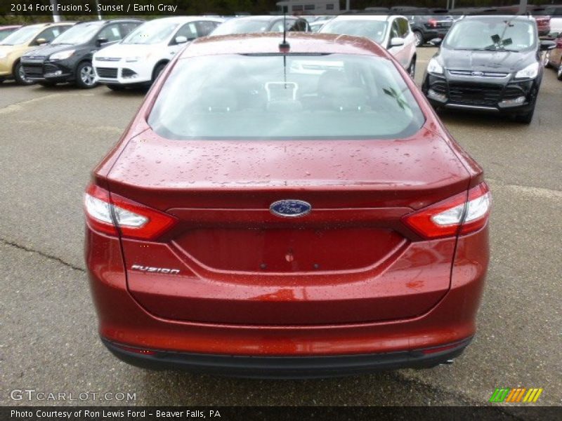 Sunset / Earth Gray 2014 Ford Fusion S