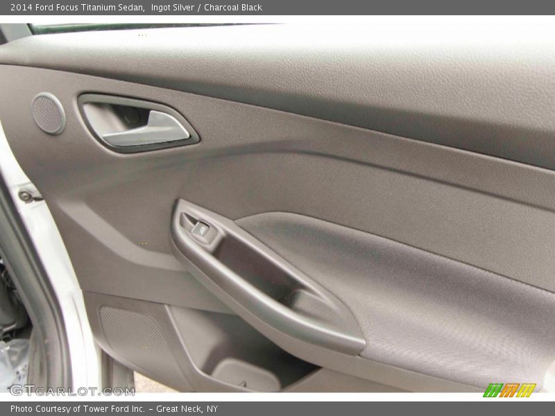 Ingot Silver / Charcoal Black 2014 Ford Focus Titanium Sedan