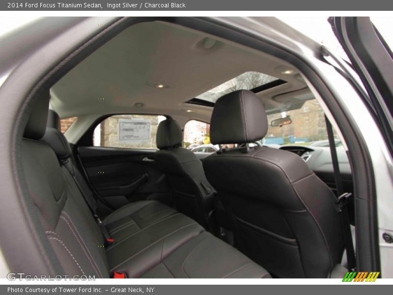 Ingot Silver / Charcoal Black 2014 Ford Focus Titanium Sedan