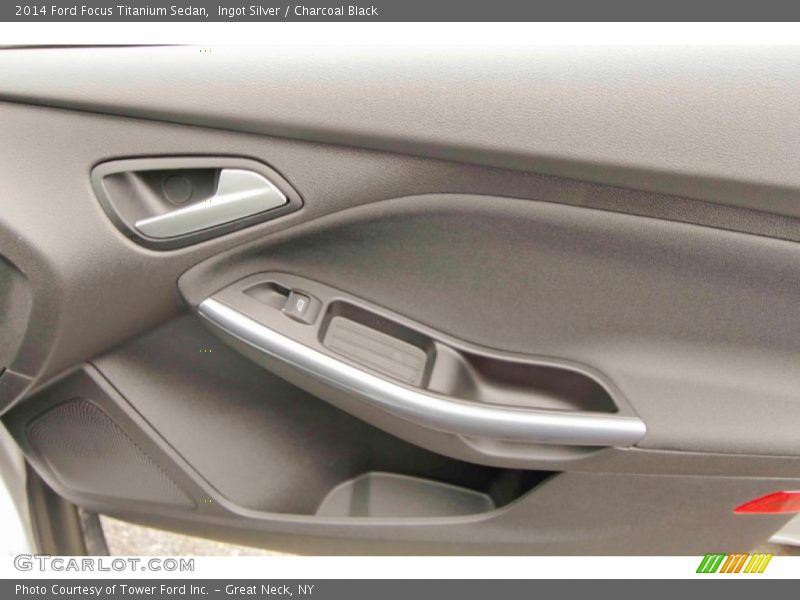 Ingot Silver / Charcoal Black 2014 Ford Focus Titanium Sedan
