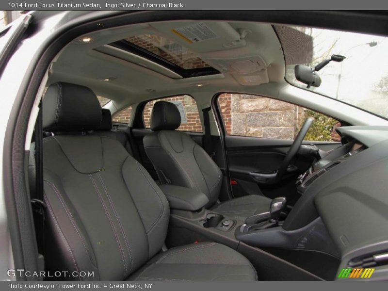 Ingot Silver / Charcoal Black 2014 Ford Focus Titanium Sedan