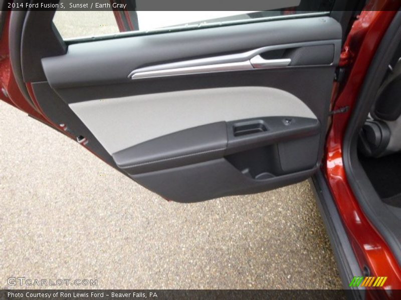 Sunset / Earth Gray 2014 Ford Fusion S