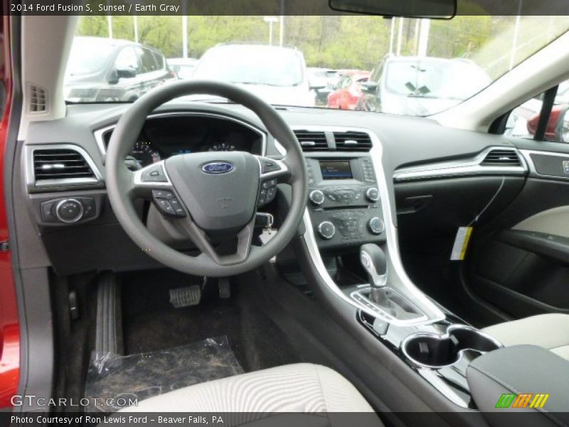 Sunset / Earth Gray 2014 Ford Fusion S