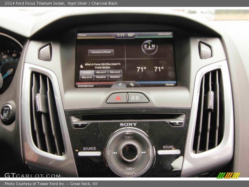 Ingot Silver / Charcoal Black 2014 Ford Focus Titanium Sedan