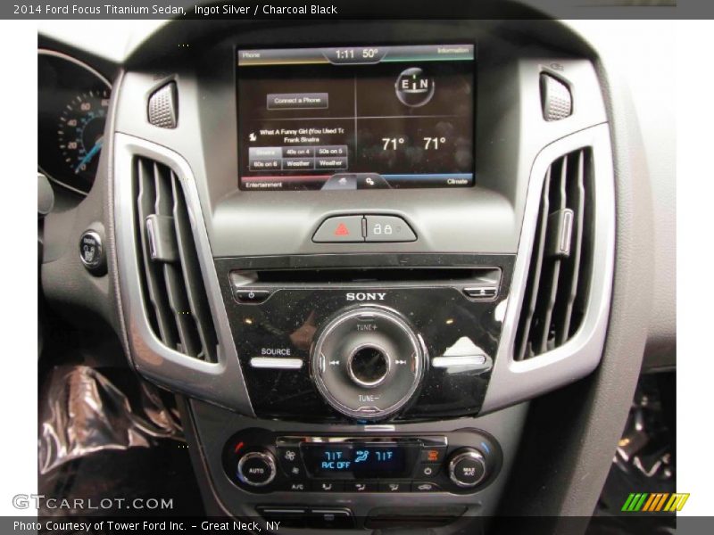 Ingot Silver / Charcoal Black 2014 Ford Focus Titanium Sedan