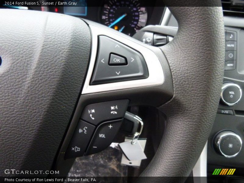 Sunset / Earth Gray 2014 Ford Fusion S