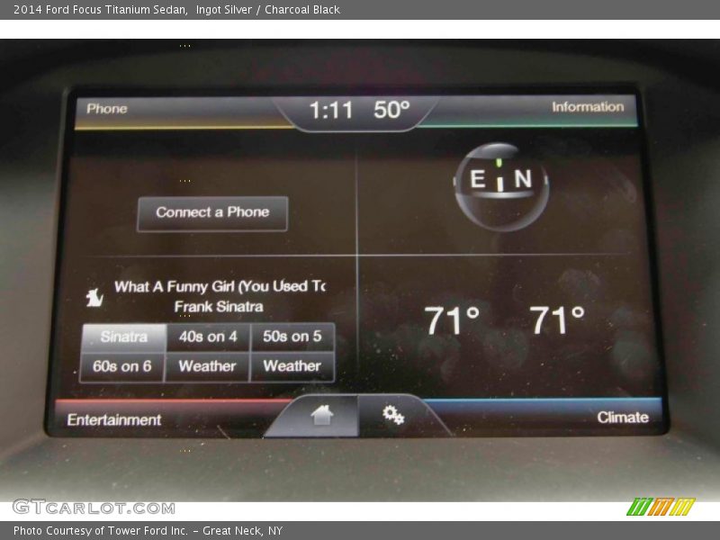 Ingot Silver / Charcoal Black 2014 Ford Focus Titanium Sedan