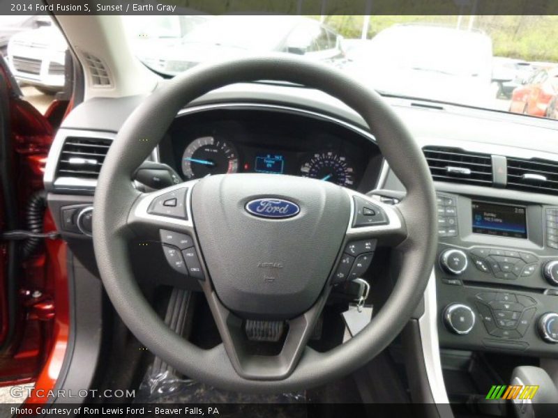 Sunset / Earth Gray 2014 Ford Fusion S