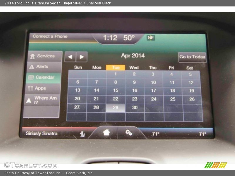 Ingot Silver / Charcoal Black 2014 Ford Focus Titanium Sedan