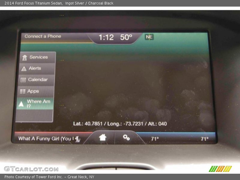 Ingot Silver / Charcoal Black 2014 Ford Focus Titanium Sedan