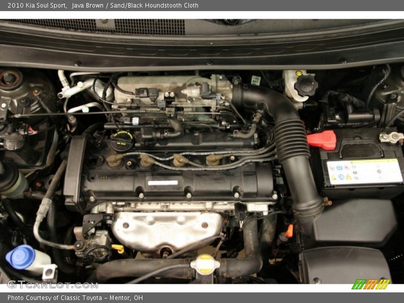 Java Brown / Sand/Black Houndstooth Cloth 2010 Kia Soul Sport