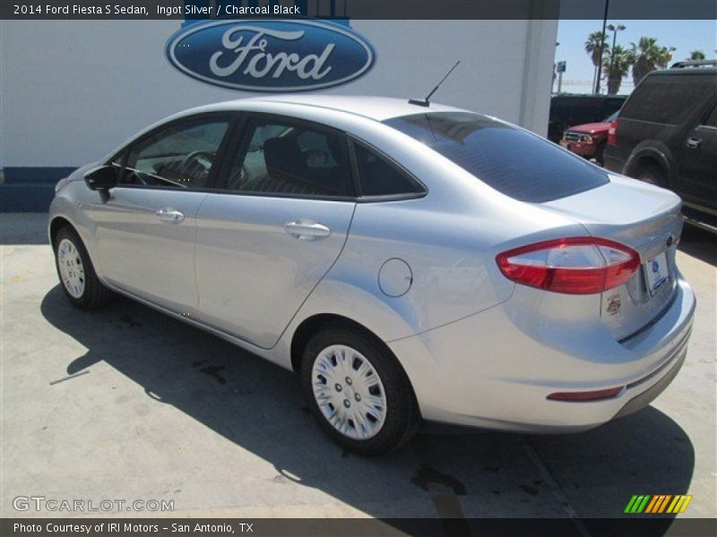 Ingot Silver / Charcoal Black 2014 Ford Fiesta S Sedan