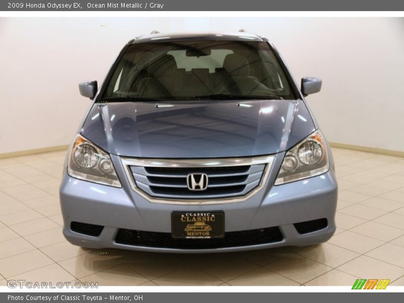 Ocean Mist Metallic / Gray 2009 Honda Odyssey EX