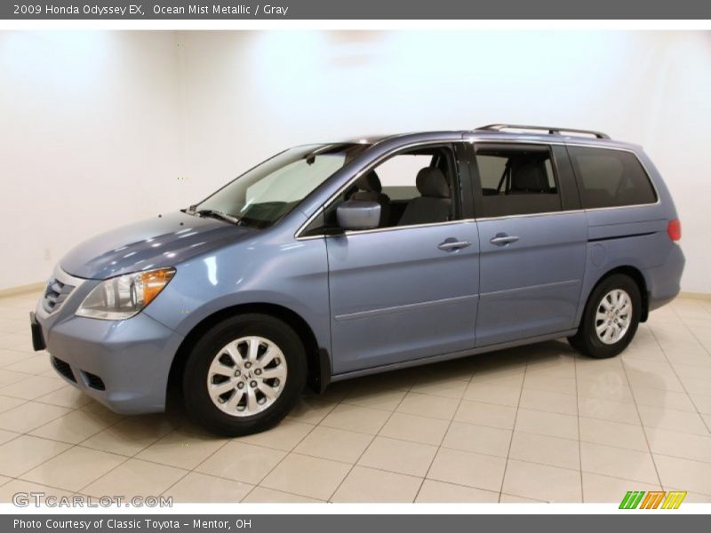 Ocean Mist Metallic / Gray 2009 Honda Odyssey EX