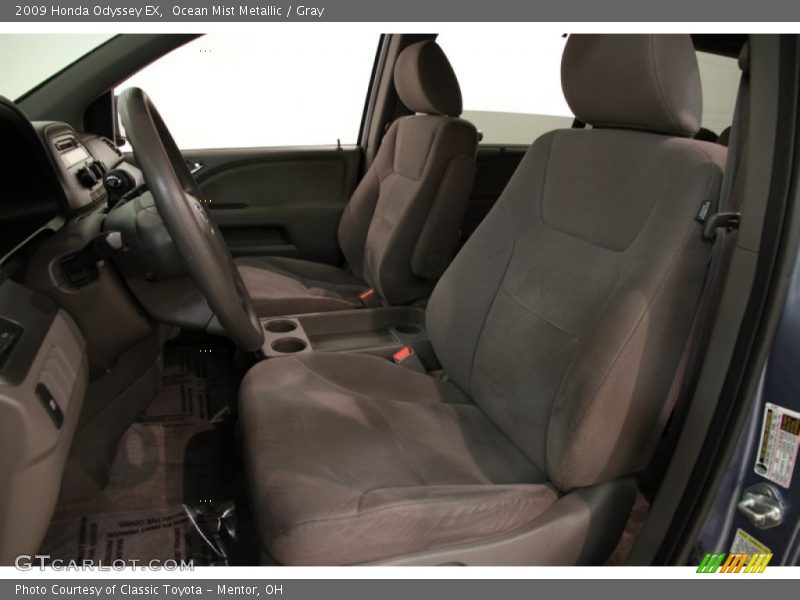 Ocean Mist Metallic / Gray 2009 Honda Odyssey EX