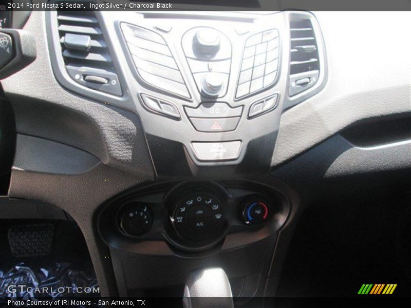 Ingot Silver / Charcoal Black 2014 Ford Fiesta S Sedan