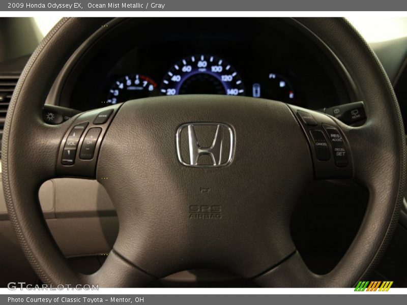 Ocean Mist Metallic / Gray 2009 Honda Odyssey EX