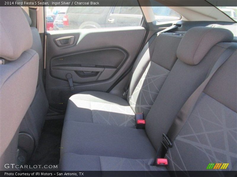 Ingot Silver / Charcoal Black 2014 Ford Fiesta S Sedan