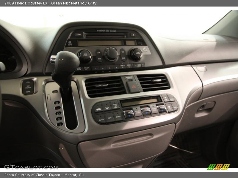 Ocean Mist Metallic / Gray 2009 Honda Odyssey EX