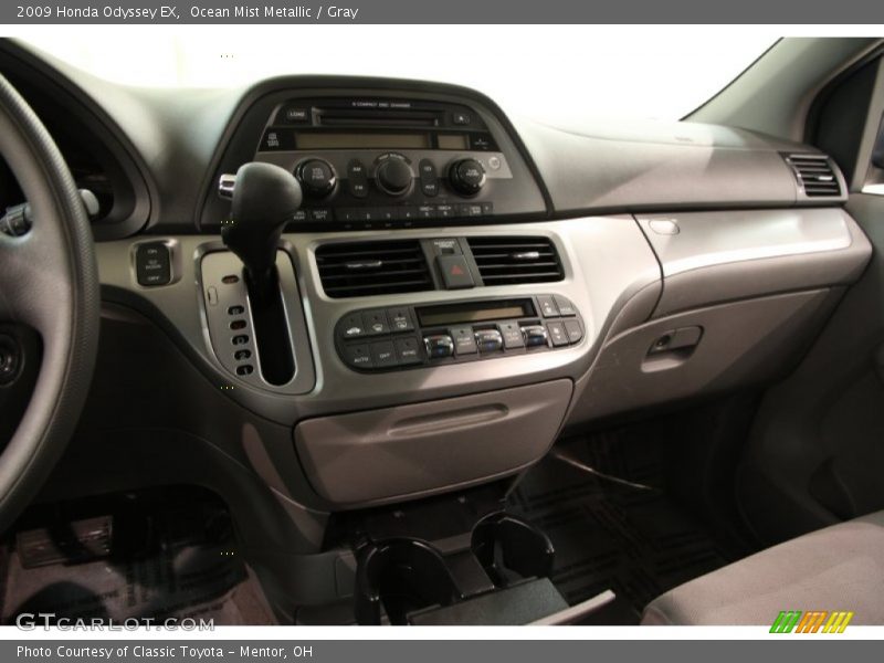 Ocean Mist Metallic / Gray 2009 Honda Odyssey EX