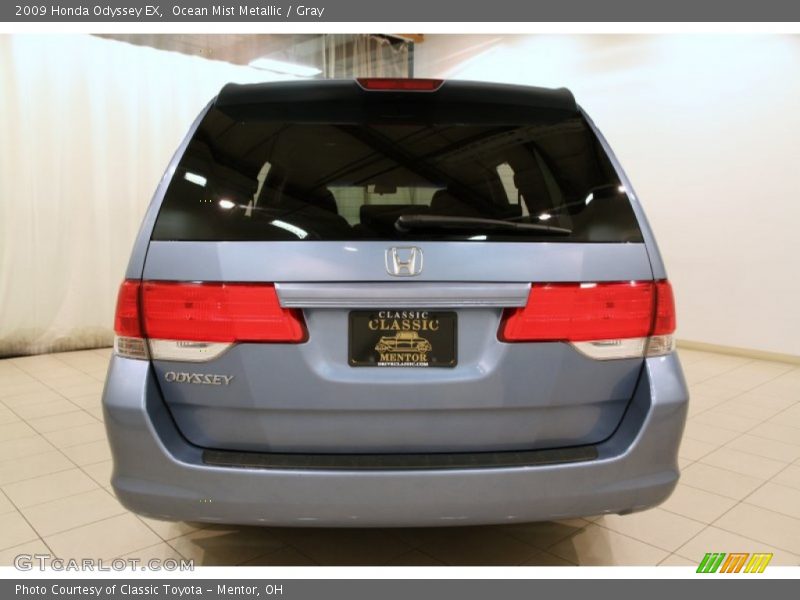 Ocean Mist Metallic / Gray 2009 Honda Odyssey EX