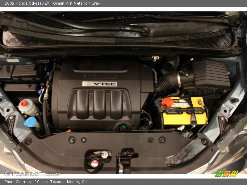 Ocean Mist Metallic / Gray 2009 Honda Odyssey EX